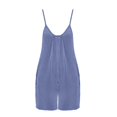 thumbnail image 3 of GZWYHT Rompers for Women Overalls for Women Women's Summer Hot Overalls Versatile Pocket Straight Jumpsuit Women Straight Jumpsuit Women Lounge Sets for Women Casual Jumpsuits for Women Blue L, 3 of 9