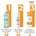 thumbnail image 3 of EUCERIN Protector solar facial efecto mate toque seco Oil Control 50 ml, matificante control brillo 12h con antioxidantes, 3 of 9