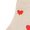 Multicolored-1, variant on Women's Ankle Socks with Allover Heart Print and Soft Ribbed Cuff Trim - Multicolored-4