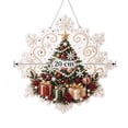 thumbnail image 3 of Christmas Pearl Suncatcher Kit Diy Assembled Ornament 1Pc- Acrylic Snowflake Shape Board With Metal Chain And Dimensional Pearls For Holiday Window Display, 3 of 5