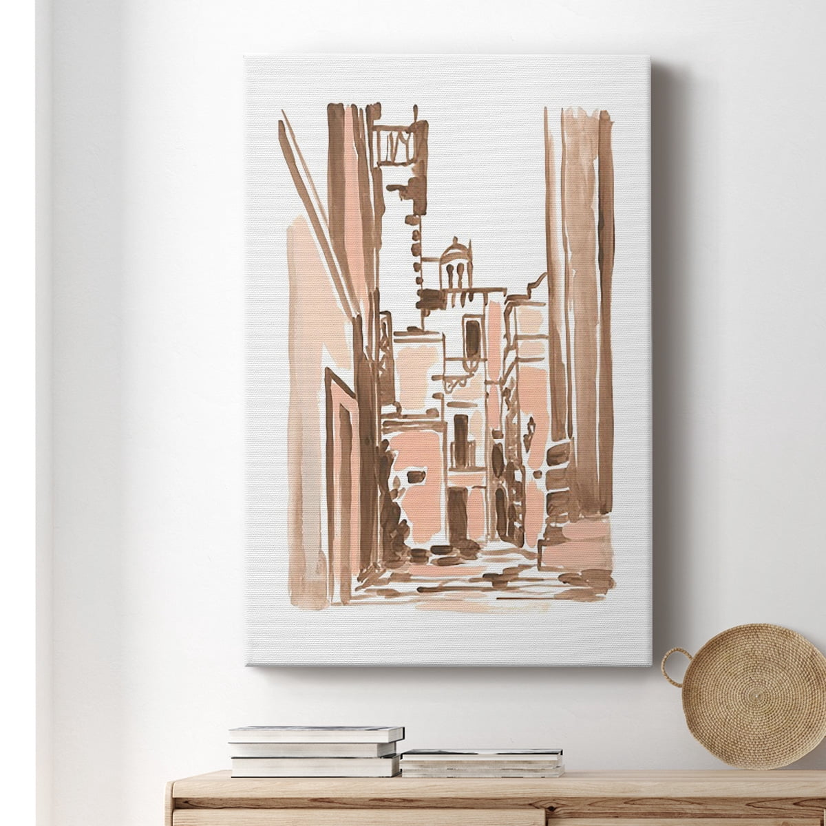 Blush Architecture Study II Premium Gallery Wrapped Canvas - Ready to Hang