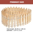 thumbnail image 5 of Monyance mini fence 4" Wood Picket Fence for DIY Crafts (Wood Color)(39.37X1.97X0.08Inches), 5 of 10