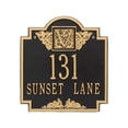 thumbnail image 1 of Monogram - Standard Wall - Two Line- Black/Gold, 1 of 1