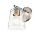 thumbnail image 3 of Millennium Lighting  1 Light Bathroom Wall Sconce with Clear seeded Shade Chrome Chrome N/A, 3 of 5