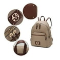 thumbnail image 6 of MKF Collection Alice Women's Backpack Purse Fashion, Bag Casual Travel by Mia k. - Chocolate, 6 of 7