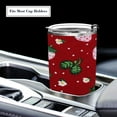 thumbnail image 5 of 20oz Stainless Steel Tumbler with Straw, Double Wall Insulated Travel Tumbler Cute Pink Strawberry Pattern, 5 of 7