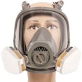 thumbnail image 3 of Máscara facial completa para pintura, vapores orgánicos y polvo, respirador de máscara de gas con filtro de vapor orgánico ER, 3 of 5