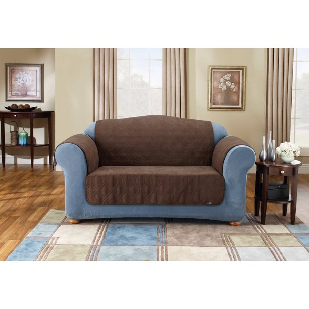 Sure Fit Suede Pet Sofa Couch Cover