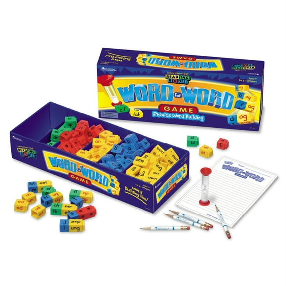 Learning Resources, Lrnler7180, Reading Rods Word Phonics Game, 1 Each, Multi