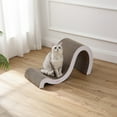 thumbnail image 7 of THE LICKER STORE Kona 27" Modern Cardboard Double-Sided Wave Cat Scratcher with Catnip, Cloud, CSR1013B, 7 of 7