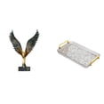 thumbnail image 1 of Elegante Bandeja De Escultura Alada De Resina Para Mesa De Centro, Comedor, Almacenamiento De Joyas, Adorno Feng Shui, Decoración Para Inauguración De La Casa, Dormitorio Y Fiesta., 1 of 8