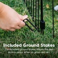 thumbnail image 3 of Metal Dog Playpen, 8-Panel 24" Pet Playpen, Indoor/Outdoor Dog Fence, Foldable, Black, 3 of 9
