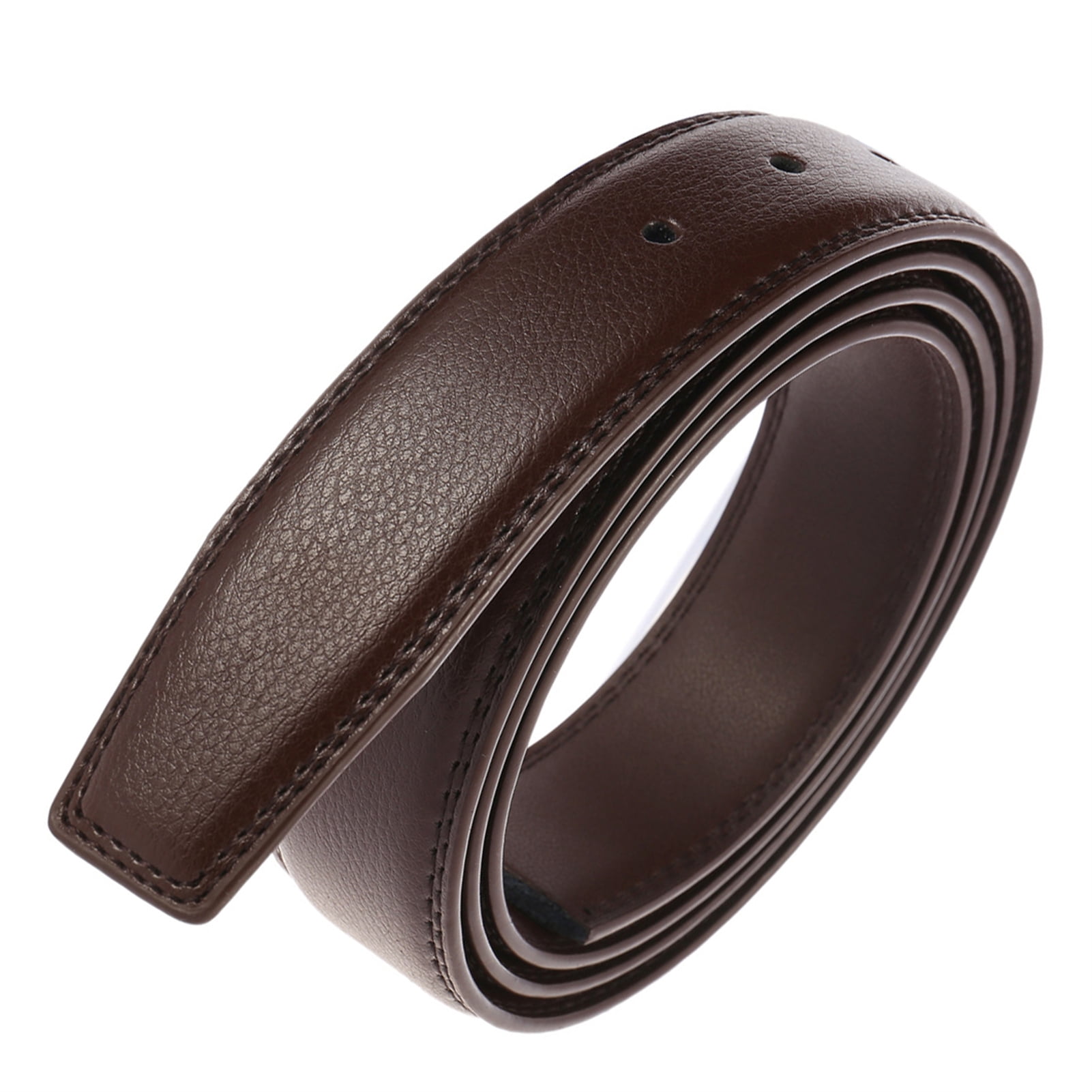 Transemion Ceinture Sans Boucle en Cuir de Vachette Largement