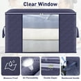 Large Capacity Clothes Storage Bags, 2 Pack Closet Organizers Foldable