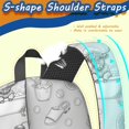 thumbnail image 5 of Highland Cow and Bathtub Print 17" School Backpacks for Teens,Waterproof Oxford Fabric,S-Shape Padded Straps for School,Travel,Hiking,Camping, 5 of 6