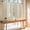 Cream Beige, variant on Sage Green Wooden 2 Panel Kitchen Curtains for Small Windows, Farmhouse Brown Vintage Distressed Bathroom Tier Curtain, Short Window Treatment for Bedroom/Living Room 55"x24"