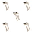 thumbnail image 1 of Maytalsory Bird Parrots Playground Wood Ladder Perch Cups with Feeder for Gym Toys Type1 5Set, 1 of 1
