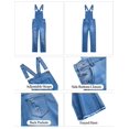 thumbnail image 3 of luvamia Women Denim Bib Overalls Ripped Jeans Adjustable Jumpsuit Rompers, Size S-2XL, 3 of 7