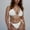 White, variant on Fnooota Plus Size Swimsuits for Women, High Waisted Two Piece Swimwear Bathing Suits Pink Size L