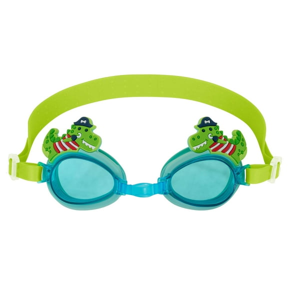 Stephen Joseph, Swim Goggles for Kids, Anti-Fog, Adjustable Straps and nose piece, Dino Pirate