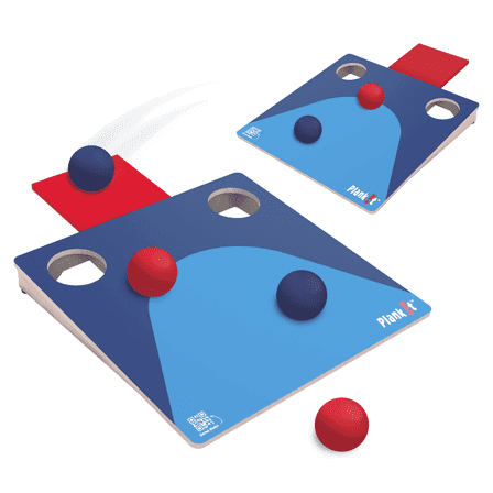 Plank-It! A New Toss Game for Outdoors and Indoors, Rubber Ball Game, for All Ages, by MinnARK