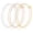 3 Pairs-50mm, variant on Multipack Dainty Large Thin Gold Hoop Earrings for Women Hypoallergenic Earrings Lightweight 30mm 50mm 60mm 70mm Gold/Silver/Rose Gold Hoop Earrings