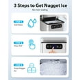 thumbnail image 6 of Aeitto Nugget Ice Maker Countertop,Pellet Ice Maker Machine Soft Chewable Ice 40lbs/Day, One-Click Operation,with Scoop for Home/Kitchen/Office,Silver, 6 of 7