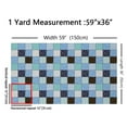 thumbnail image 3 of Castle Fairy Geometric Stripes Fabric by the Yard 1 Yard,Lattice Patchwork Home Decor Fabric by the Yard,Chic Flower Room Decor Fabric by the Yard,Microfiber Bedroom Decor, 3 of 6