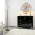 thumbnail image 3 of SAFAVIEH Prisma Floor and Table Lamps Set, Gold/White, Set of 3, 3 of 6