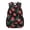 Black Red Cherry Leaf, variant on chaqlin Red Blue Fire Print School Backpack for Girls Bookbag 17 Inch Laptop Backpack Elementary Middle School Back Pack for Study Travel Hiking Camping Picnic