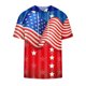 thumbnail image 5 of Hombres Pantalones Cortos Sudadera de Manga Corta con Capucha Casual con Impresión Del Día de la Independencia, Cuello Redondo de la Moda para el Uso Diario, 5 of 5