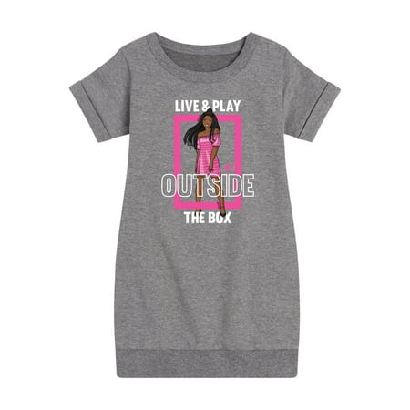 

Barbie - Live & Play Outside the Box - Toddler And Youth Girls Fleece Dress