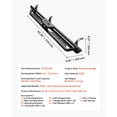 thumbnail image 4 of VEVOR Running Boards, 6 Inches Side Steps Compatible with 2005-2023 Toyota Tacoma Double Cab, Black Carbon Steel Nerf Bars, 550 lbs Load Capacity, Wide Non-Slip Hollow Surface with Rustproof Coating, 4 of 9