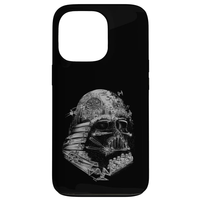 Funda para teléfono STAR WARS Darth Vader Death Star Head iPhone 13 Pro