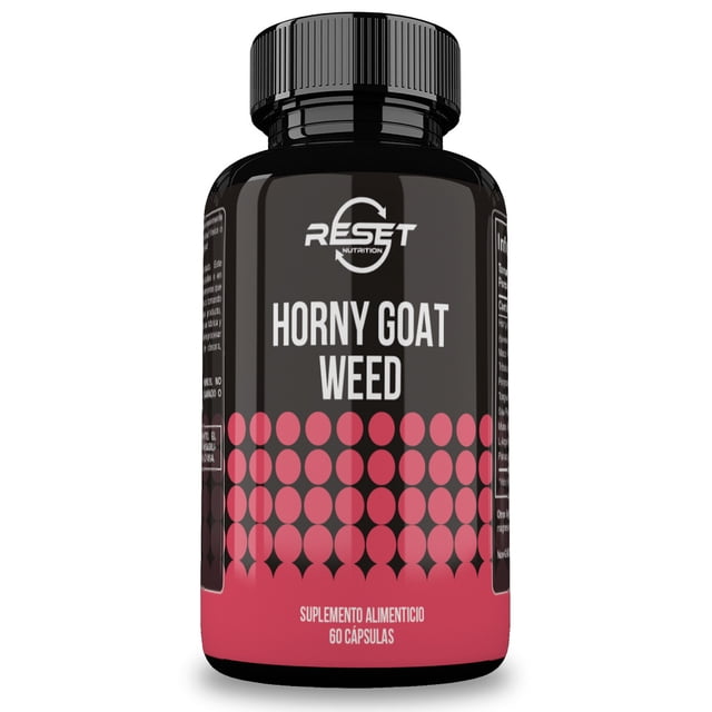 Reset Nutrition Horny Goat Weed | 1,590 Mg | 30 Servings | 60 Capsules | Hecho en USA