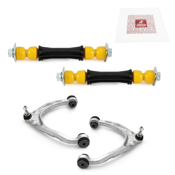Metrix Premium Chassis Parts - 4 PC Front L/R Upper Control Arm & Front Sway Bar Stabilizer End Link Kit Fits 14-15 Chevrolet Silverado 1500, 15-16 GMC Yukon, RK623125 RK623126 K700538