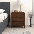 thumbnail image 6 of Miekor Furniture Lionel Mid Century Modern Solid Wood Nightstand 3-Drawer Bed Side Table 1242, 6 of 7