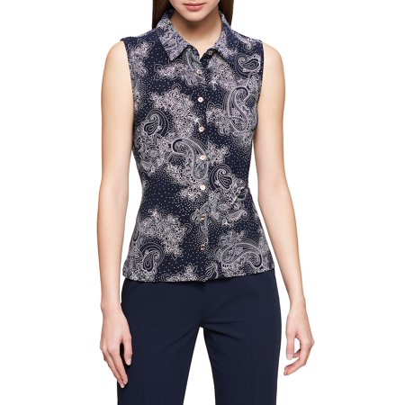 Best Paisley-Print Sleeveless Top deal