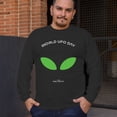 thumbnail image 4 of Alien Eyes Long Sleeve T-shirt Funny Space UFO Hunter Believe Flying Saucer Universe July 2 World UFO Day Stay Weird, 4 of 7