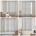 thumbnail image 6 of Boho Ethnic Sheer Curtains 54 Inches Long, Aztec Bohemian Vintage Geometric Blue Rustic Light Filering Curtains, Breathable Simi Curtain Privacy Drapes for Kitchen Bathroom Small Window Treatment, 6 of 9