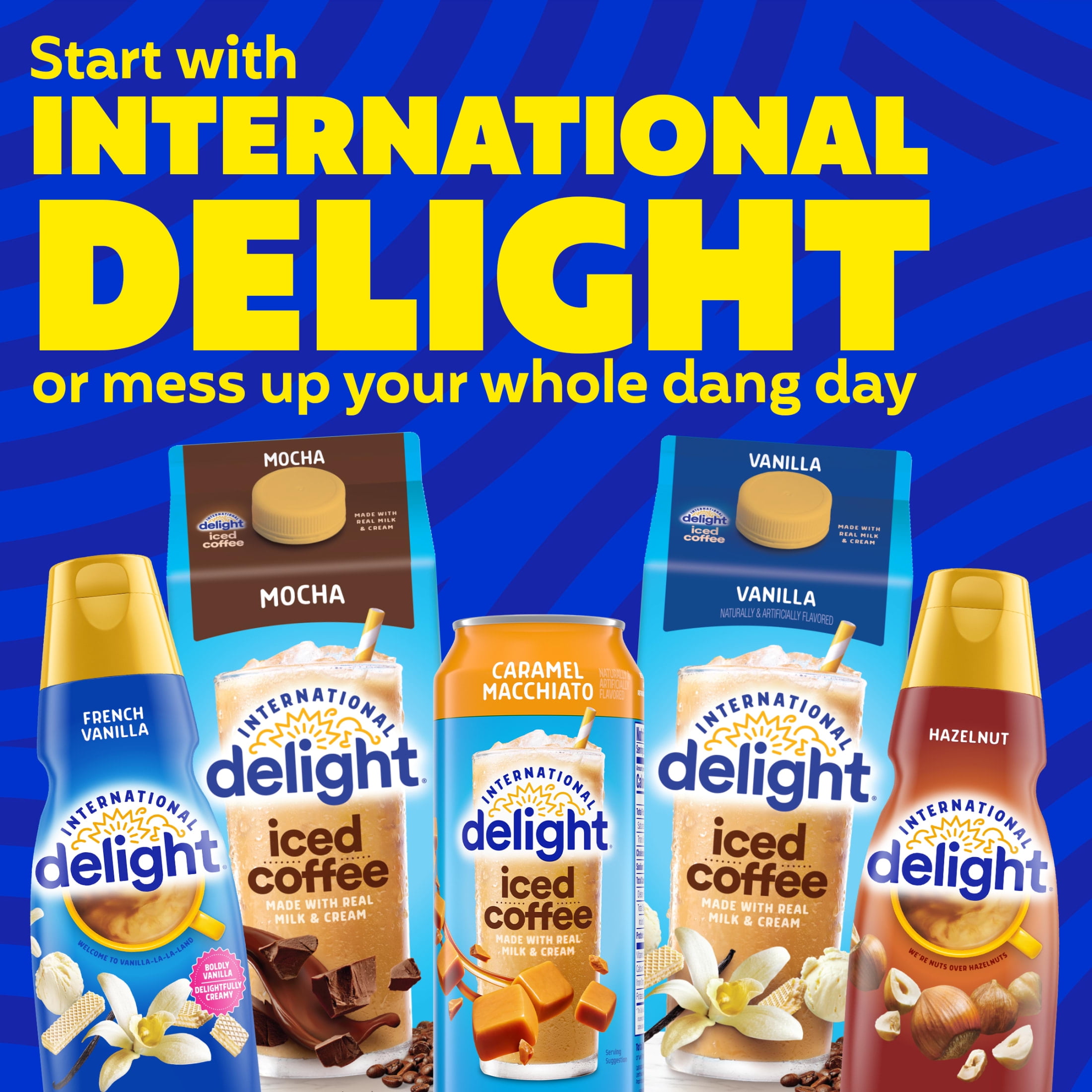 International Delight Zero Ready to Drink 0g Added Sugar, Mocha Iced Coffee, 64 fl oz Carton