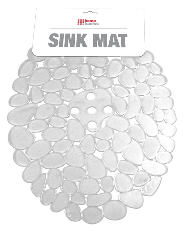 Stone Rubber Sink Mat, Clear