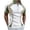Khaki, variant on Mens Zip Up Vintage Polo Shirt Short Sleeve Stripe Classic Moisture Wicking Golf Tennis Shirts Casual Workout Tee Tops Khaki M