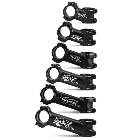 Yajisi Potencia de Bicicleta 17 Grados Ultraligera 31.8mm MTB 80mm Negro