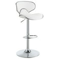 thumbnail image 4 of Edenton Upholstered Adjustable Bar Stool White (Set of 2), 4 of 12