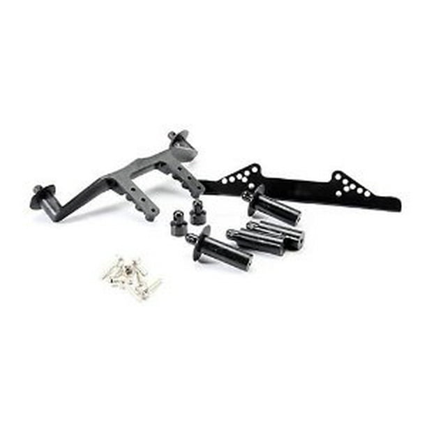 Front & Rear Body Mount, Black Slash