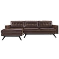 thumbnail image 4 of Blake Antique Brown LAF Sectional, 4 of 24
