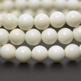 thumbnail image 2 of Angelstones Bracelet Extensible Perles Rondes 6mm Os Naturel Unisexe 6.5 Pouces, 2 of 2