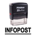 thumbnail image 1 of Printtoo Self Inking Rubber Stamp INFOPOST Office Stationary Custom Stamp-Black, 1 of 2