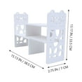 thumbnail image 4 of BRIGHTFUFU 1Pcs Small Book Shelf For Desktop White PVC Home Decoration For Kids, 4 of 8